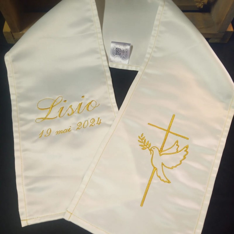 Etoles de baptême, communion...